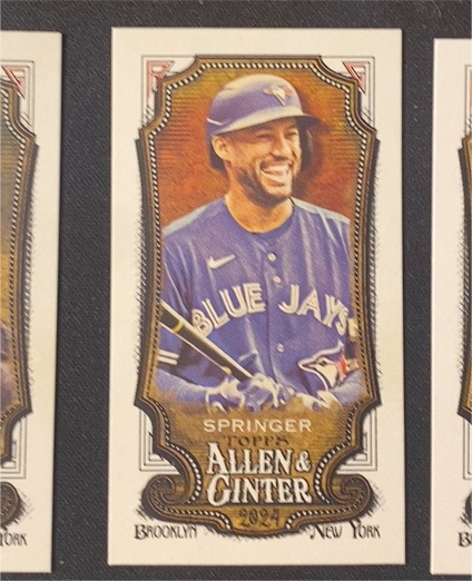 2024 Topps Allen & Ginter #91 George Springer Mini — front