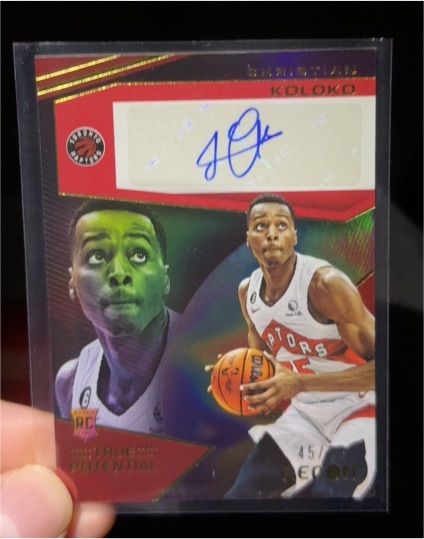 2022-23 Panini Recon True Potential Signatures Christian Koloko #TPS-CKK — front