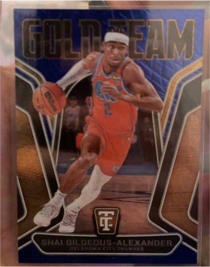 2024-25 Panini Totally Certified Gold Team #5 Shai Gilgeous-Alexander — front