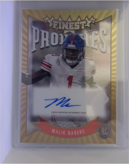 2024 Topps Finest Prodigies #P-MN Malik Nabers — front