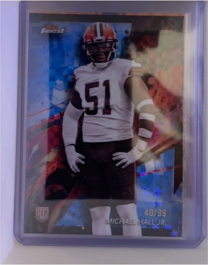 2024 Topps Finest #75 Michael Hall Jr. — front