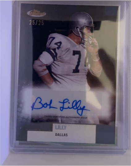 2024 Topps Finest Flashback Autographs #FBA-BL Bob Lilly — front