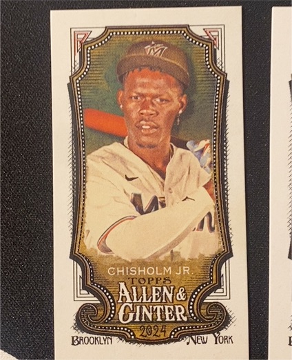 2024 Topps Allen & Ginter #13 Jazz Chisholm Jr. Mini — front