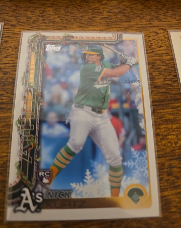 2025 Topps Holiday #H40 Nick Kurtz — front