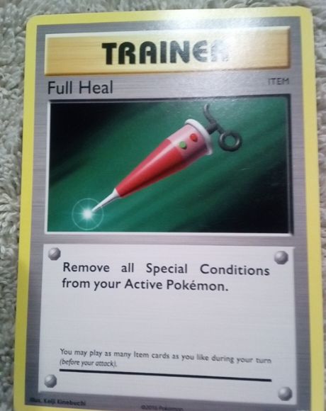 2016 Pokémon XY Evolutions #78 Full Heal — front