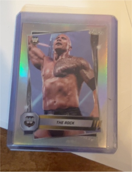 2025 Topps Chrome WWE #10 The Rock — front