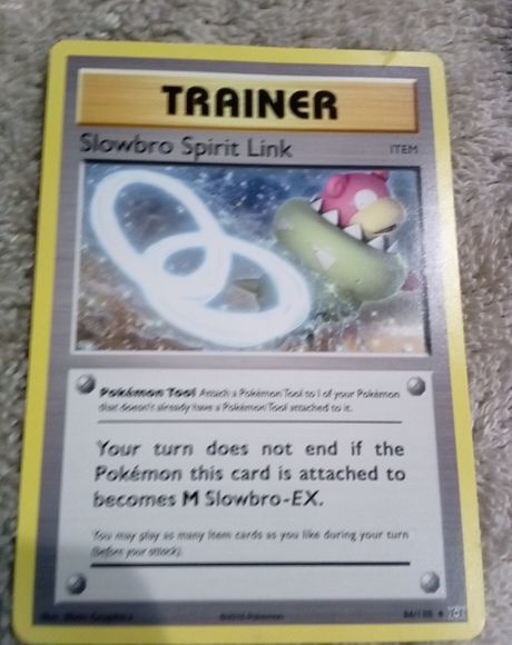 2016 Pokemon XY Evolutions #86 Slowbro Spirit Link — front