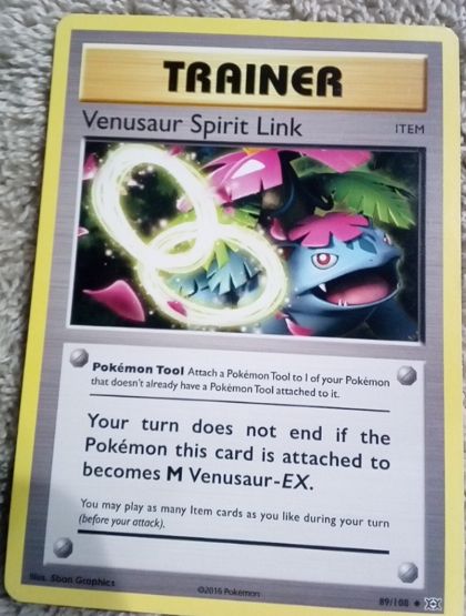 2016 Pokémon TCG XY Evolutions #89 Venusaur Spirit Link — front