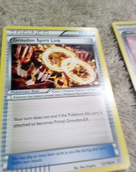 2015 Pokémon XY Primal Clash #131 Groudon Spirit Link — front
