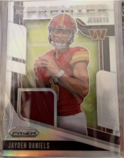 2024 Panini Prizm Premier Jerseys #PJ-JDS Jayden Daniels — front