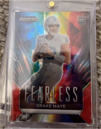 2024 Panini Prizm Draft Picks Fearless #F-DM Drake Maye — front