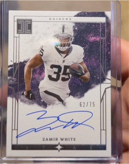 2024 Panini Impeccable Stars Signatures #ISS-ZWE Zamir White — front