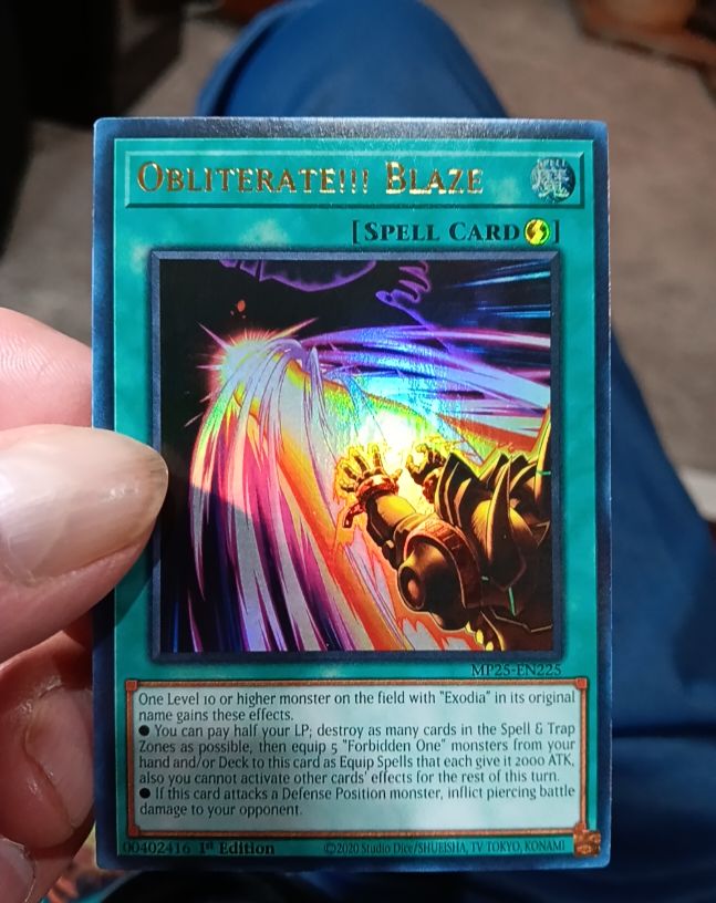 2020 Yu-Gi-Oh! MP25-EN225 Obliterate!!! Blaze — front