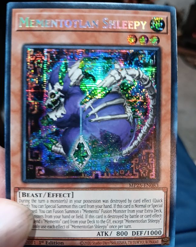 2020 Yu-Gi-Oh! MP25-EN083 Mementotlan Shleepy — front