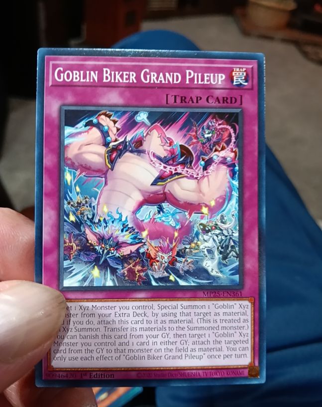 2025 Yu-Gi-Oh! MP25-EN361 Goblin Biker Grand Pileup — front