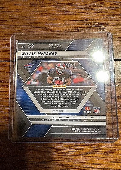 2025 Panini Mosaic #53 Willis McGahee — back