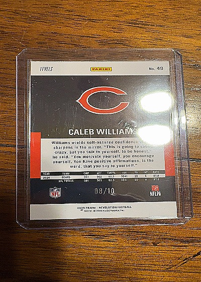 2025 Panini Revolution #49 Caleb Williams — back