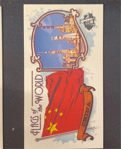 2024 Topps Allen & Ginter Mini Flags of the World #FOTW-6 China — front