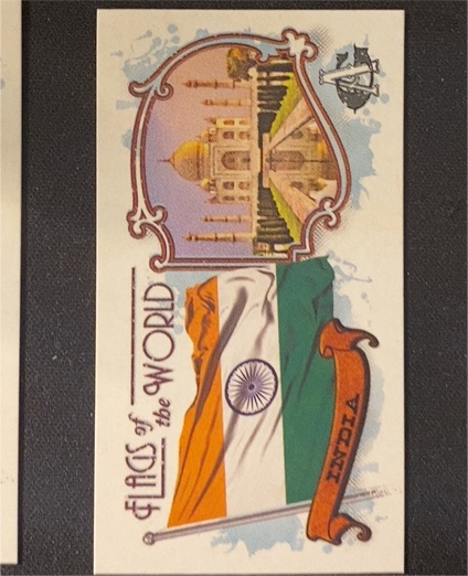 2024 Topps Allen & Ginter #FOTW-27 India Flags of the World Mini — front