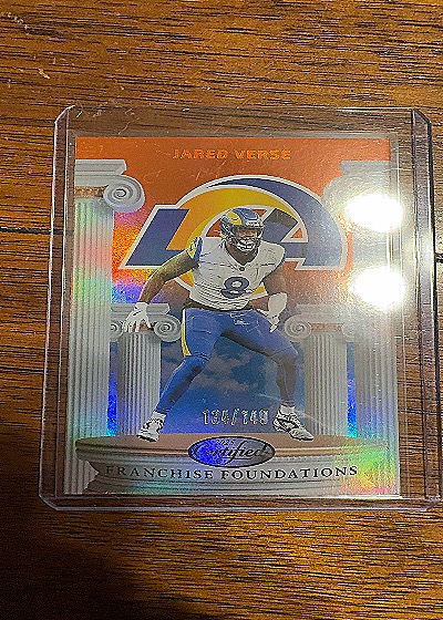 2025 Panini Certified #FFO-JVE Jared Verse Franchise Foundations — front