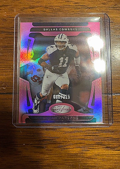 2025 Panini Certified Mirror Pink #225 Micah Parsons — front