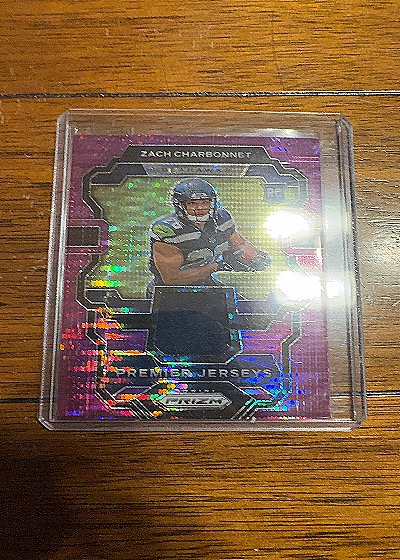 2023 Panini Prizm Premier Jerseys #PJ-ZC Zach Charbonnet — front