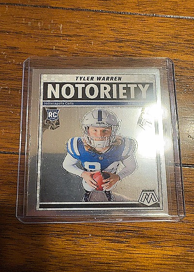 2025 Panini Mosaic #25 Tyler Warren Notoriety — front