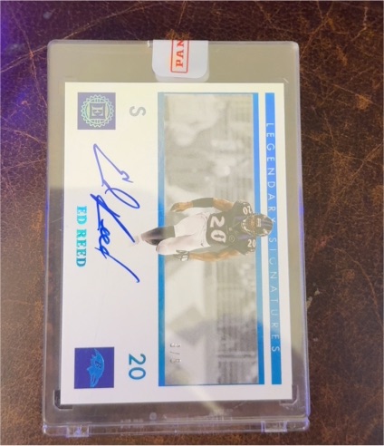 2020 Panini Encased Legendary Signatures #S 20 Ed Reed — front