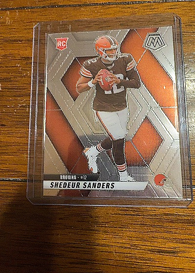 2025 Panini Mosaic #302 Shedeur Sanders Rookie Silver Prizm — front