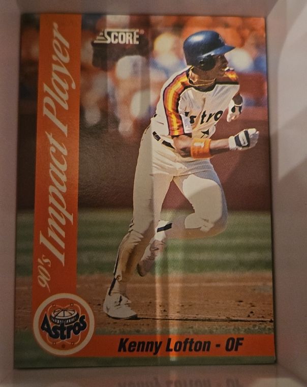 1992 Score #32 Kenny Lofton 90's Impact Players — front