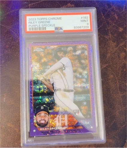 2023 Topps Chrome #182 Riley Greene — front