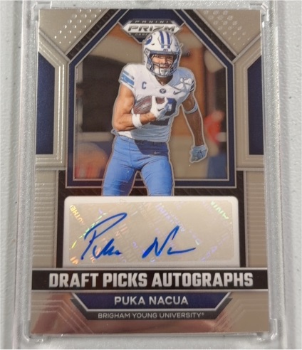 2023 Panini Prizm Draft Picks #DPA-PNU Puka Nacua Draft Picks Autographs — front