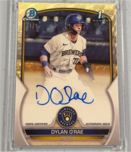2023 Bowman Chrome #CPA-DO Dylan O'Rae — front
