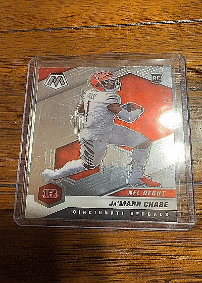 2021 Panini Mosaic #247 Ja'Marr Chase NFL Debut Rookie Card — front