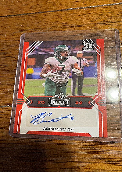 2022 Leaf Draft Autographs Red #BA-AS1 Abram Smith — front