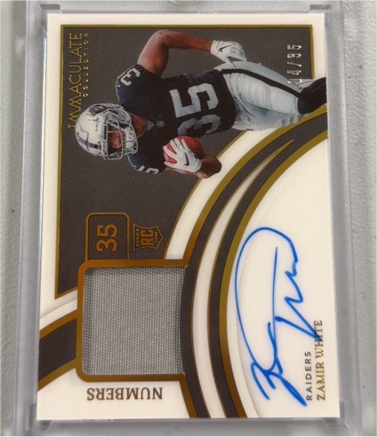 2022 Panini Immaculate #35 Zamir White — front