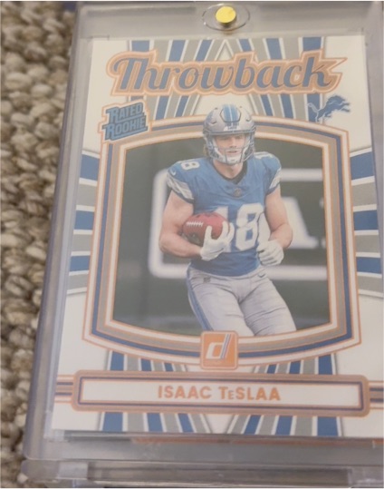 2025 Donruss #22 Isaac Teslaa Rated Rookie Throwback — front
