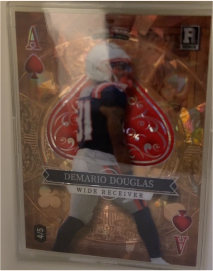 2023 Wild Card 5 Card Draw Ace of Spades Demario Douglas — front