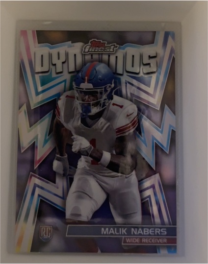 2024 Topps Finest Dynamos #DYN-14 Malik Nabers — front