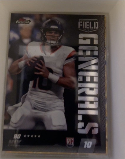 2024 Topps Finest #FG-21 Bo Nix Field Generals Rookie — front