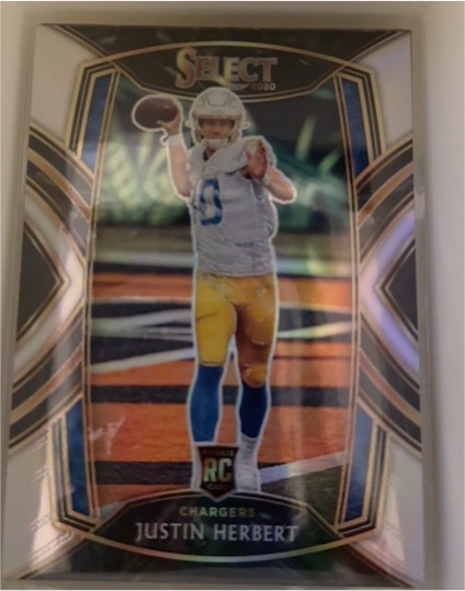 2020 Panini Select #244 Justin Herbert — front