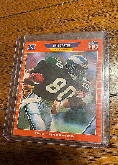 1989 Pro Set #314 Cris Carter — front