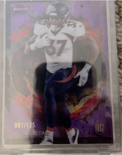 2024 Topps Finest #001 Audric Estime — front