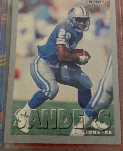 1993 Fleer #213 Barry Sanders — front