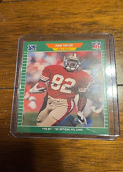1989 Pro Set #384 John Taylor — front