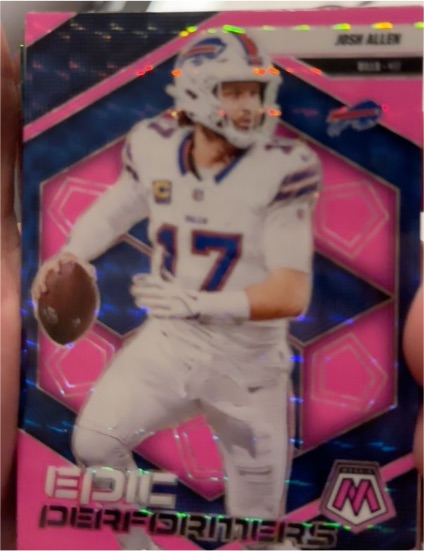 2025 Panini Mosaic Epic Performers #9 Josh Allen — front