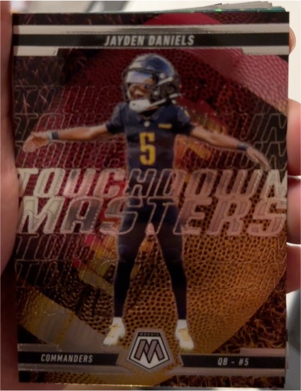 2025 Panini Mosaic #7 Jayden Daniels Touchdown Masters — front
