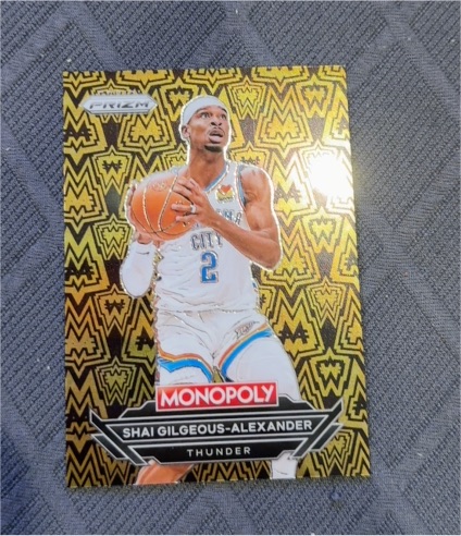 2022-23 Panini Prizm Monopoly Shai Gilgeous-Alexander Thunder — front