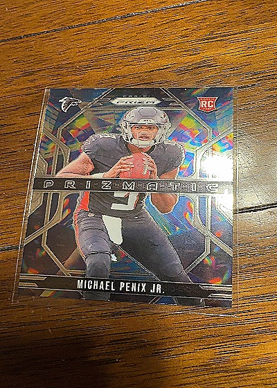2024 Panini Prizm #10 Michael Penix Jr. Prizmatic RC Rookie Falcons — front