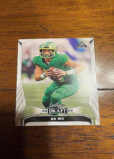 2023 Leaf Draft #32 Bo Nix — front